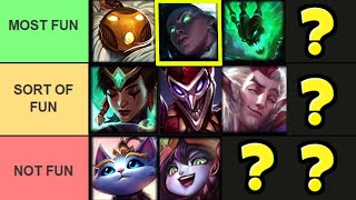 The MOST and LEAST Fun Support Champions TIER LIST [upl. by Oalsecnew]