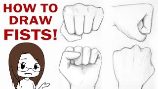 How to Draw a Fist 4 Ways [upl. by Annayhs857]