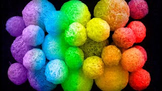 1 HOUR ASMR Soothing crisp soap Balls and Crafts from soap shavings [upl. by Ijuy]