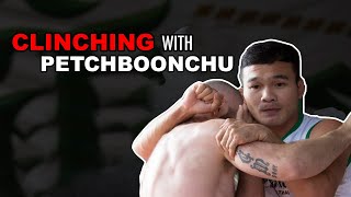 3 LETHAL Muay Thai Clinch Techniques Elbows and Sweeps  Petchboonchu Clinch Seminar [upl. by Nahoj]