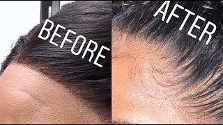 How to PLUCK YOU LACE FRONTAL ft Beautiful Princess Hair [upl. by Schwerin]