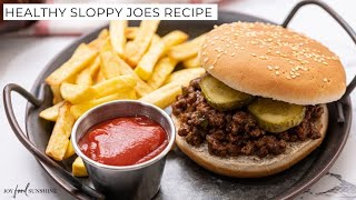 Healthy Sloppy Joes Recipe [upl. by Lalise]