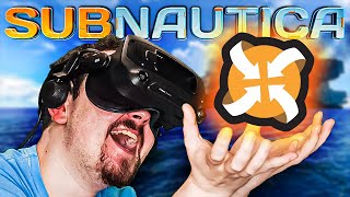 THIS MOD makes Subnautica VR SO much better  Subnautica VR 1 [upl. by Yeslah]