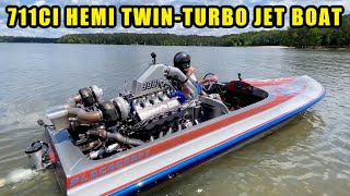 I Run 130 mph in my Twin Turbo Jet Boat [upl. by Areis639]