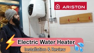 Electric Water Heater Installation  Ariston Andris Lux [upl. by Geordie553]