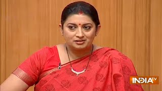 HRD Minister Smriti Irani in Aap Ki Adalat Full Episode [upl. by Bertelli]