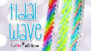 NEW Tidal Wave Rainbow Loom Bracelet Tutorial  How To [upl. by Ttayh]