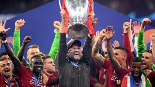 Jurgen Klopp and Liverpool players emotional as they lift Champions League trophy [upl. by Llerral538]