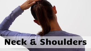 Physio Neck and Shoulder Stretches GUIDED ROUTINE 15 Mins [upl. by Linnet]