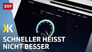 InternetAbos im Test Nicht immer ist schnelleres Netz auch besser  2019  Kassensturz  SRF [upl. by Nosirrag]