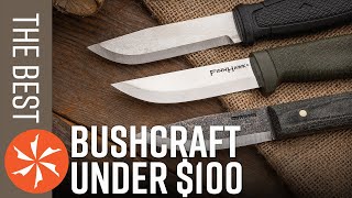 Best Bushcraft Knives Under 100 in 2021 [upl. by Adlihtam]