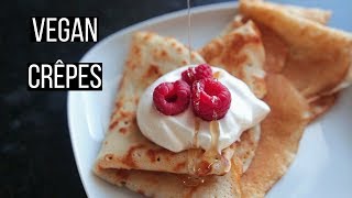 Vegan Crêpes Recipe [upl. by Legir]