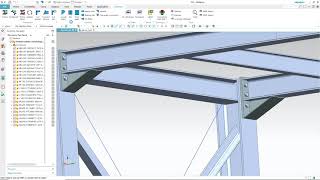 Structural Steel Design with Siemens NX  SolidSteel parametric  Product Video v20 [upl. by Agueda]