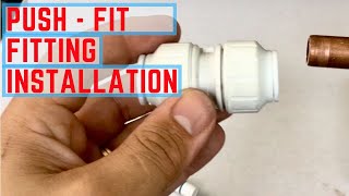 How to use a push fit fitting [upl. by Damien]