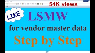 LSMW STEP BY STEP [upl. by Angelique775]