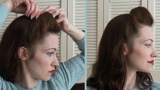 How to Do Victory Rolls  1940s Pin up Hairstyles [upl. by Groscr607]