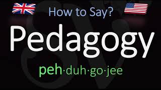 How to Pronounce Pedagogy CORRECTLY Meaning amp Pronunciation [upl. by Ayrb]