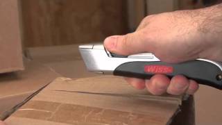 Wiss® AutoRetracting Utility Knife Demo [upl. by Elraet677]