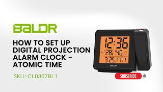 How to SetUp Digital Projection Alarm Clock with Atomic Time [upl. by Alel383]