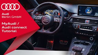 myAudi  Audi connect Tutorial Registrierung amp Funktionen [upl. by Nwahsyar286]