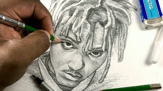 Drawing Juice WRLD Step by Step RIP [upl. by Nylynnej5]