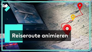 Map Animation Einfache Reiseroute animieren  Filmora X Showcase [upl. by Naras]