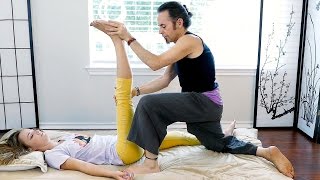 How to Do Thai Massage for Lower Back Pain amp Hip Pain Relief Part 1 [upl. by Menard425]