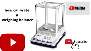 ELECTRONIC BALANCE CALIBRATION  TECH LAB [upl. by Amory378]