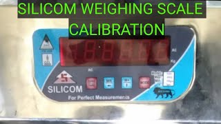 Silicom weighing scale calibration [upl. by Gamali]