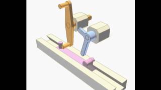 Slider crank mechanism with elbowlever 2 [upl. by Micro109]