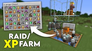 Minecraft Raid Farm Very Easy to Build Insane Loot 119 Tutorial [upl. by Aderb]