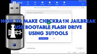 How To Make Checkra1n Jailbreak USB Bootable Flash Drive Using 3uTools  romshillzz [upl. by Nale]