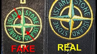 Real vs Fake Stone Island down jacket How to spot counterfeit Stone Island [upl. by Alegnad]