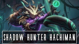 SMITE Skin Showcase  Shadow Hunter Hachiman [upl. by Aihsekat]