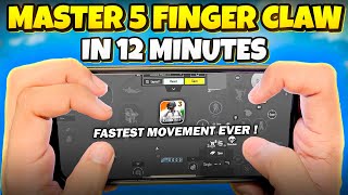 Master 5 Finger Claw in Just 12 MINUTES  BGMI [upl. by Sonitnatsnok]