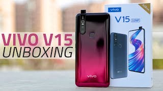 Vivo V15 Unboxing and First Look  Price Camera Specs and More [upl. by Erdnassac329]