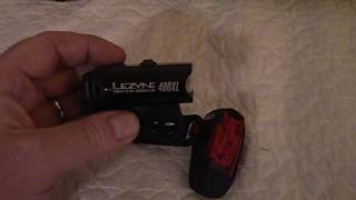 Lezyne 400 LX Bike light Combo [upl. by Yetti879]