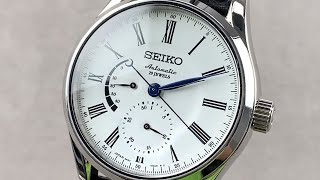 Seiko Presage SPB045 White Enamel Seiko Watch Review [upl. by Analaf]