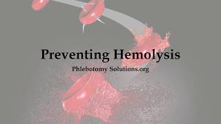 Preventing Hemolysis [upl. by Notgnimer45]