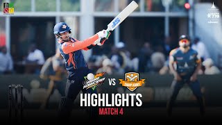 Match 4 Highlights Harare Hurricanes vs Cape Town Samp Army  Zim Afro T10 [upl. by Lanza]