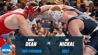 Bo Nickal vs Gabe Dean 2017 NCAA title match 184 lbs [upl. by Odiug362]