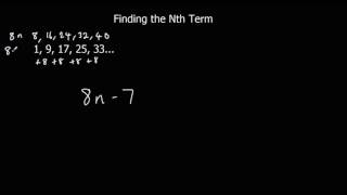 Finding the Nth Term [upl. by Socrates]