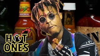 Juice WRLD Eats Spicy Wings LIVE  Hot Ones [upl. by Soloman]