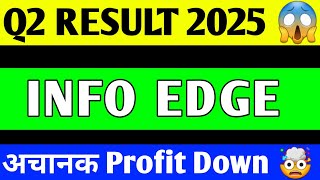 INFO EDGE Q2 RESULT 2025  INFO EDGE SHARE LATEST NEWS  INFO EDGE Q2 RESULT [upl. by Laux895]