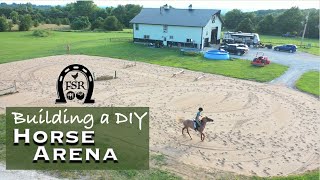 Building our DIY Horse Arena at the Ranch From Scratch [upl. by Namharludba]