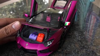 Diecast Unboxing2012 Lamborghini Aventador LP 7004 118 Diecast Welly FX [upl. by Netsirk552]