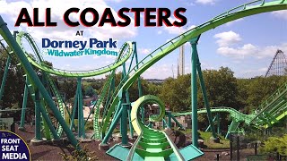 All Coasters at Dorney Park  OnRide POVs  Front Seat Media [upl. by Ithnan]