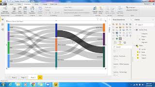 MultiLevel Sankey diagram in Power BI using DAX  Sankey Chart Custom Visual [upl. by Ramuk]