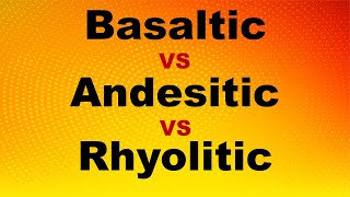 Basaltic VS Andesitic VS Rhyolitic Magmas [upl. by Asylla233]