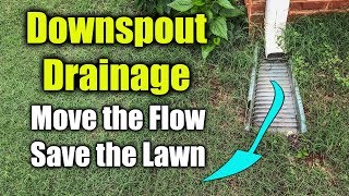 Move Downspout Drainage  Flexible Gutter Drain Pipe [upl. by Kristina]